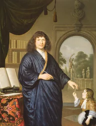 Een portret van een heer, 1678
